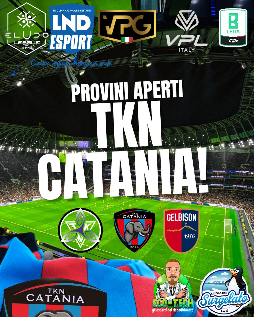 Proviniamo stasera nei seguenti ruoli:

🧠Centrocampista
🧱Difensore/braccetto
🙌Portiere

Requisiti:
Disponibilità 4/4
Discord
Esperienza (no perditempo)
Voglia d'impegnarsi in un progetto a lungo termine.

Competizioni:

LND
VPG
VPL
FVPA
ELUDO

Per info scrivete in PRIVATO.