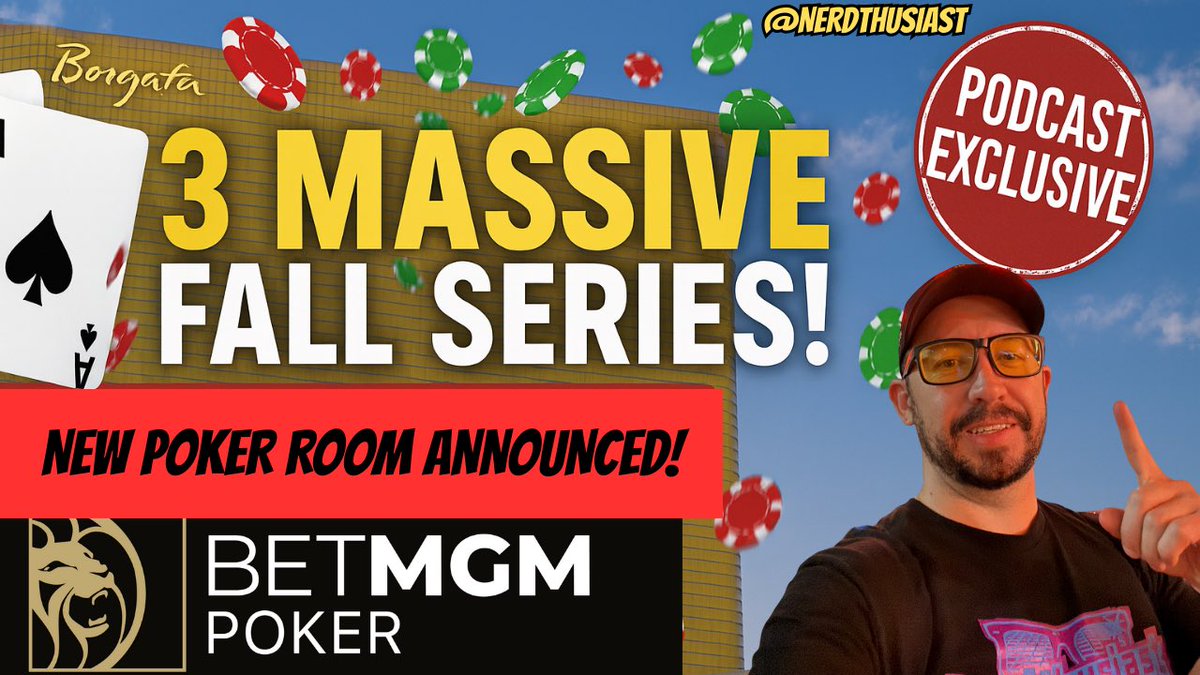 Borgata just announced 3 major tournament series this fall! <a href="/PokerBabeBoss/">Kellie deCelis</a> and <a href="/_PokerDave_/">Dave ♦️</a> came on the show to discuss what’s coming from <a href="/BetMGMPoker/">BetMGM Poker</a> 

Watch here 👉🏻 youtu.be/ImC1p8O-9SA?fe…