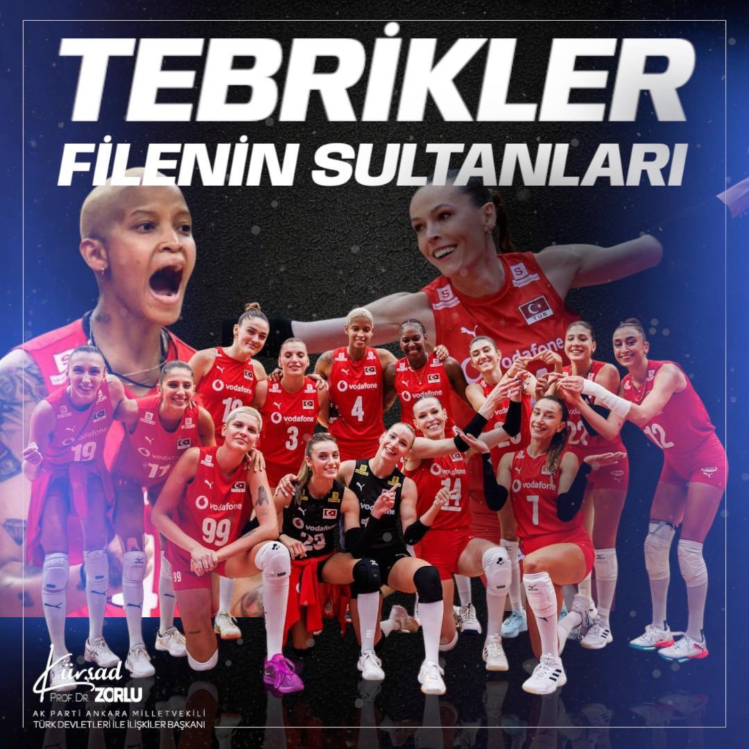 ￼🇹🇷FİLENİN SULTANLARI YARI FİNALDE👏

￼A Milli Kadın Voleybol Takımımız, Dünya Voleybol Şampiyonasında ABD'yi 3-1 mağlup ederek yarı finale yükseldi.

Yarı Finalde Başarılar✊