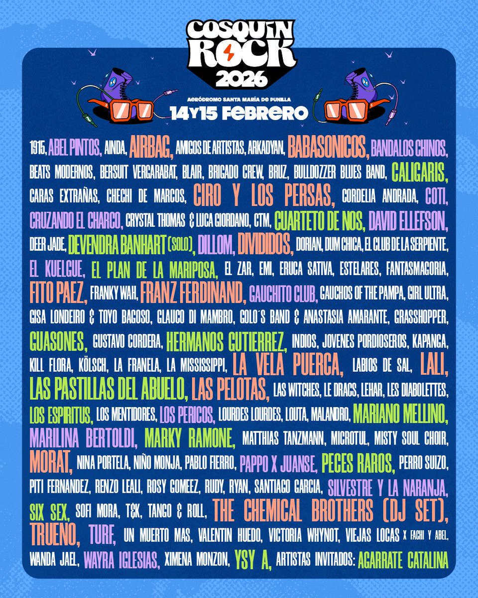 ¿Opiniones del Cosquín Rock 2026?