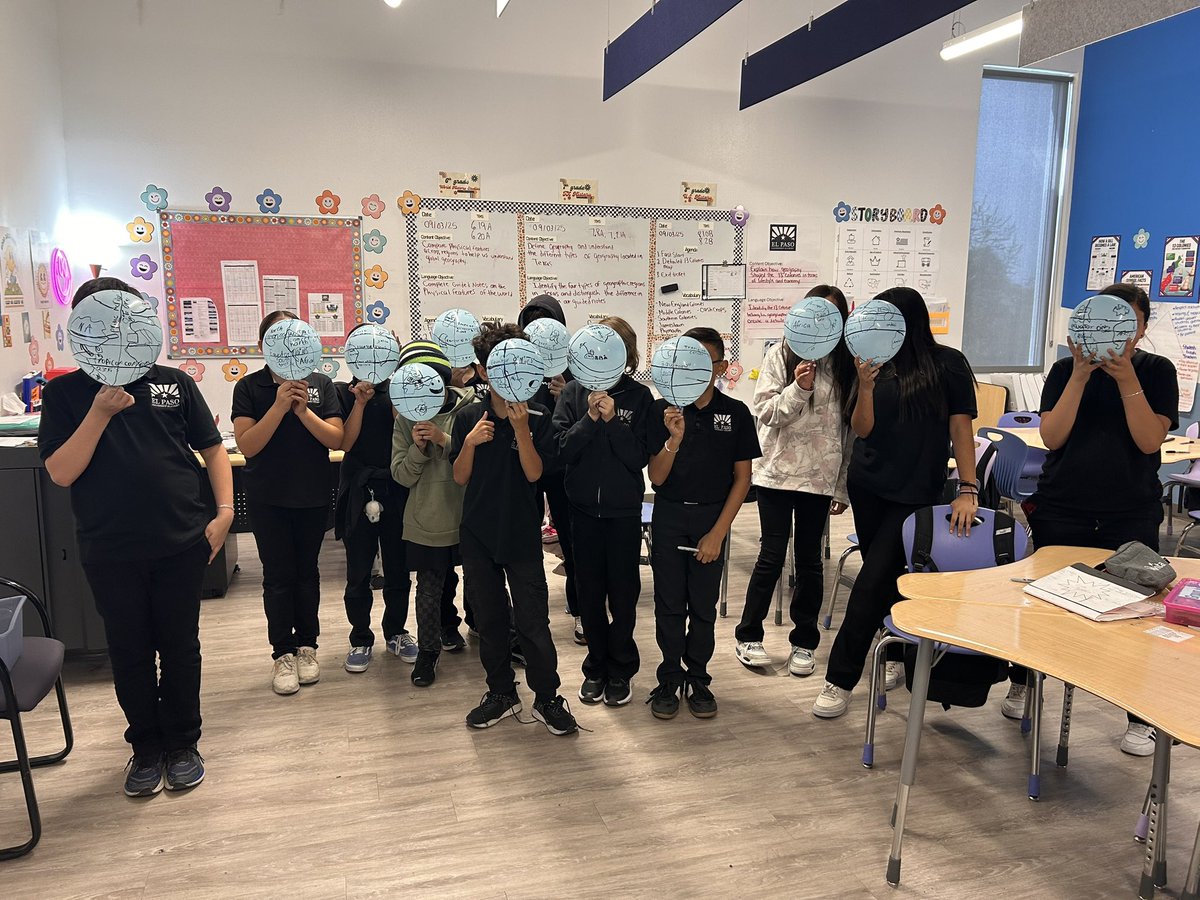 valvare2's tweet photo. 6th grade creating balloon globes that helped them visualize latitude, longitude, prime meridian and the equator as well as the regions that shape our world 🌎 🎈 @EEast915 https://t.co/fY01WU6hzd