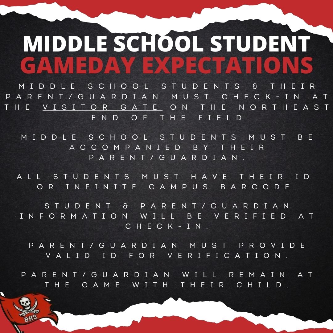 JAMustangs's tweet photo. The first @jamustangs Football game of the season will be this Friday, September 5th. Please review details regarding student check-in and game day expectations to ensure a fun and safe environment for all! #togetherwesoar https://t.co/0XzbBrFegh