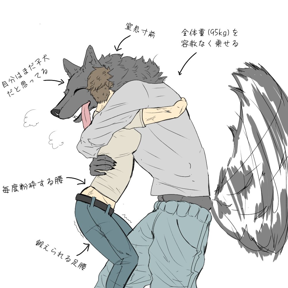 Coffey268's tweet photo. 抱っこ！(体重95kg)
#ケモノ　#イラスト　#絵描き　#furry　#獣人 https://t.co/Bl4ISLn5cP