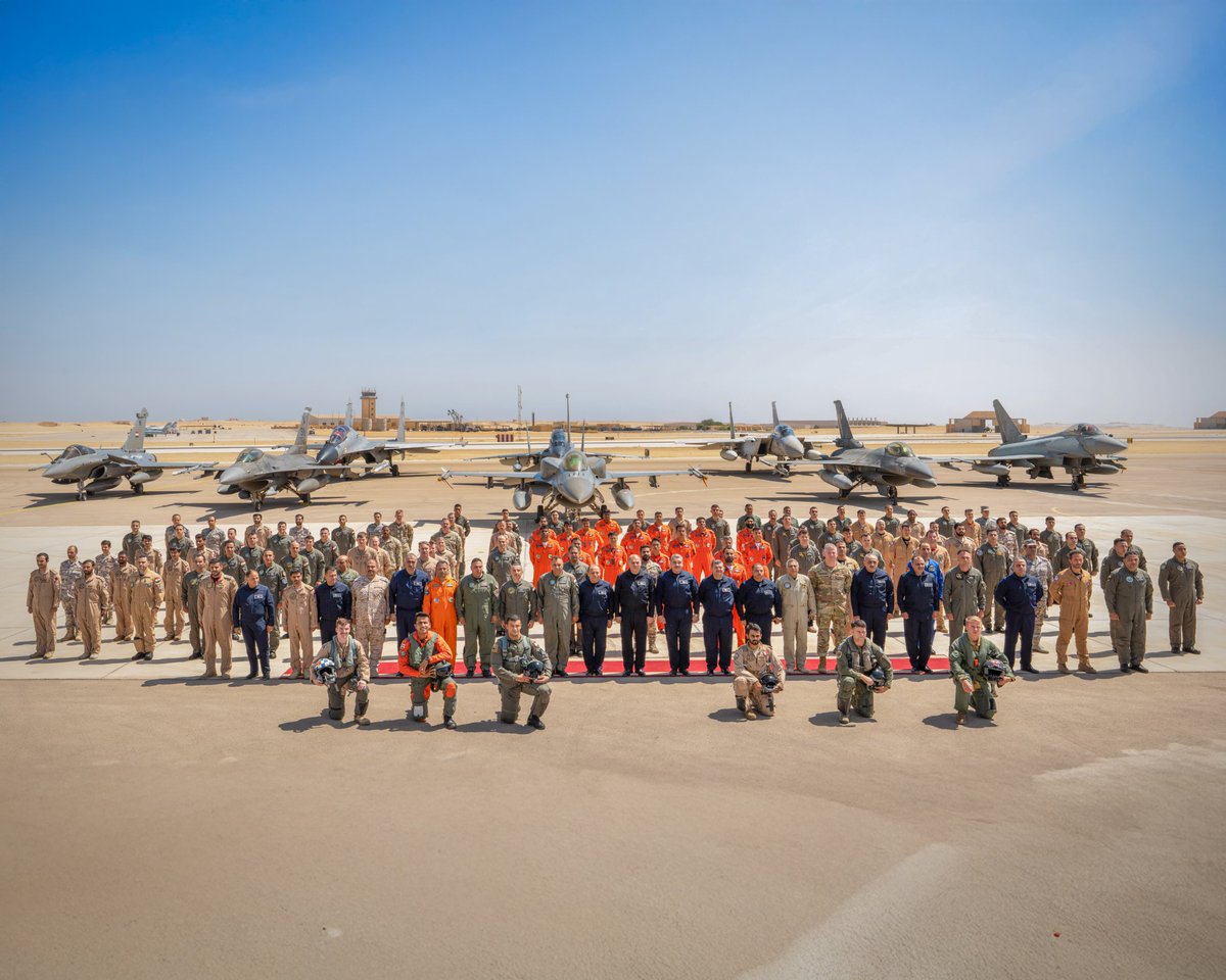 IAF_MCC's tweet photo. Exercise Bright Star 2025:  India is participating in this exercise, along with 43 other countries, in Egypt, from 27 Aug to 10 Sep 25. The Indian Air Force has deployed its Su-30 and C-130 aircraft for this multilateral, joint exercise, which strengthens strategic ties, enhances interoperability, and provides the IAF a valuable mutual learning experience with friendly foreign countries.

@DefenceMinIndia
@SpokespersonMoD
@HQ_IDS_India
@adgpi
@CareerinIAF
@indembcairo