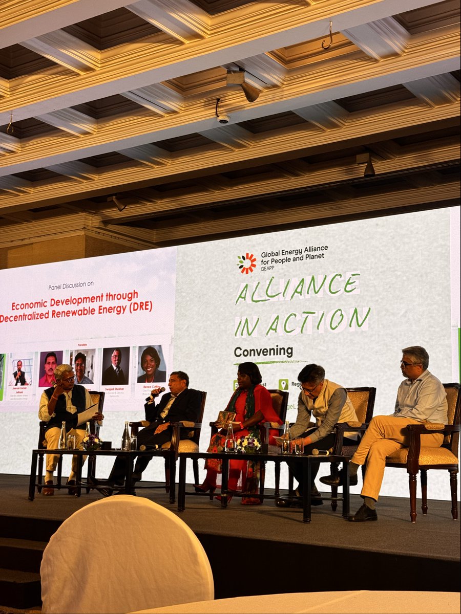 Joined key stakeholders in New Delhi from government, industry, investors, and the climate and energy innovation ecosystem to learn more about the valuable work happening to advance India’s #CleanEnergy transition and support Economic Development through Decentralized Renewable