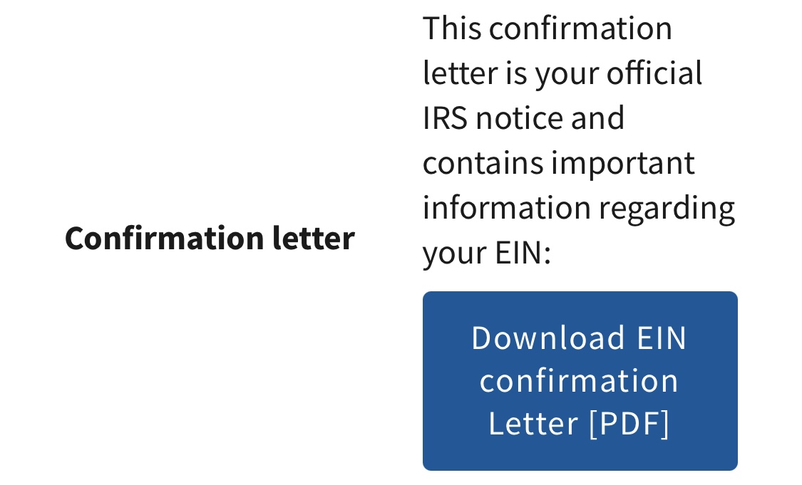 joshpatesec's tweet photo. @IRSnews @IRSsmallbiz make an EIN confirmation download button that actually works. This button has been an issue for over a decade. Take 5 minutes to fix this button to prevent countless headaches &amp; significantly reduce your call volume. #irs #fail #DoYourJob #webdev101 https://t.co/ZBXXRmpzqc