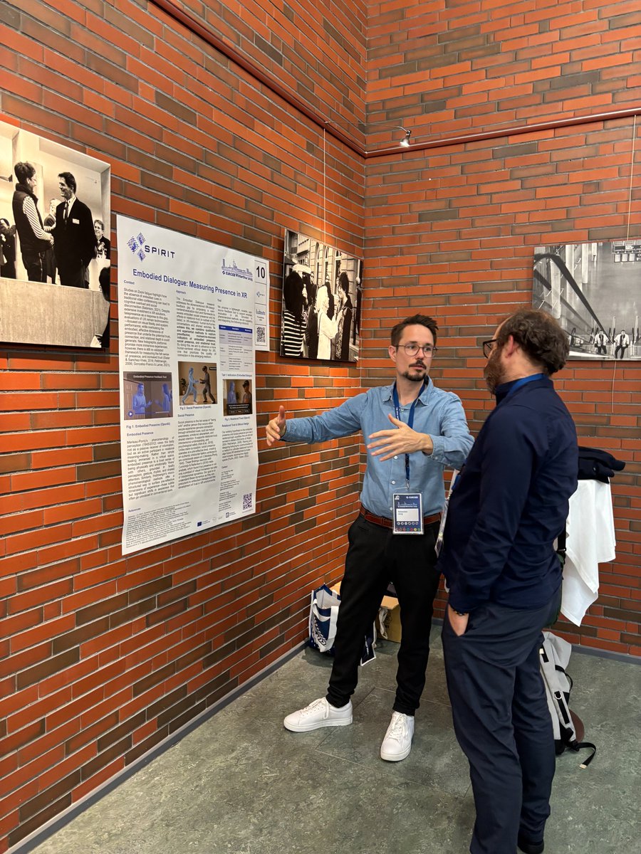 📍 At EuroXR 2025, we are now showcasing XR innovation with our Poster and Demo session from:
- SPIRIT four use cases.
- Groups 3, 4 &amp; 5 XR innovators of CORTEX² and SPIRIT

👉 Join the conversation and check the innovators' posters and demo now!