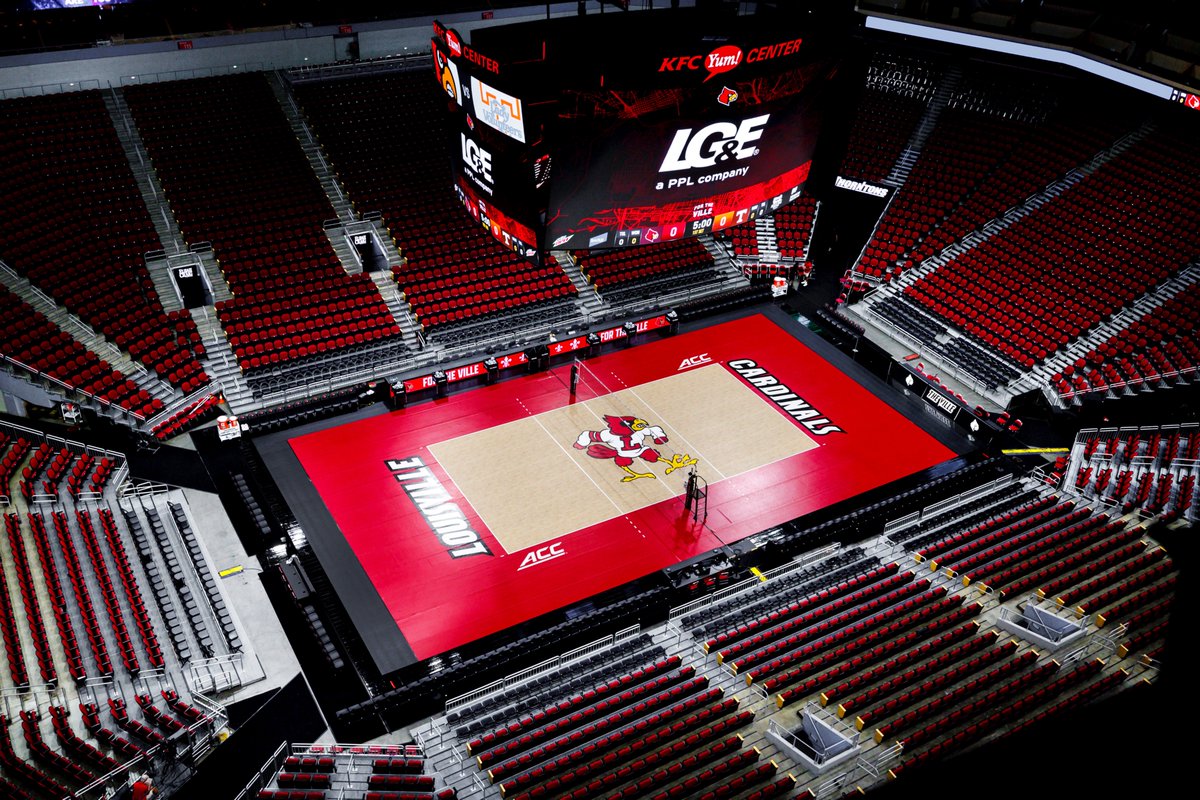 Hard to find a better place to watch a volleyball match than the <a href="/kfc_yumcenter/">KFC Yum! Center</a> 🏟️

Couldn't be more excited to be back downtown for the first time this season on Sunday against Illinois!

Don't miss out on the fun - grab your tickets to all four of our downtown matches with the