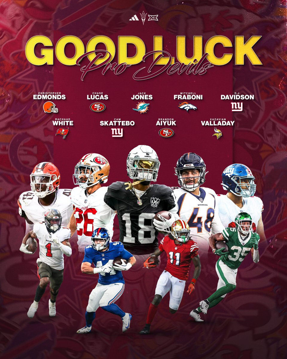 ASUFootball's tweet image. Good Luck to all our #ProDevils this season!