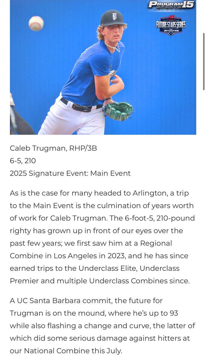 Looking forward to playing at Globe Life Stadium in October.  The Main Event is yet another opportunity for me to continue to improve.   

Thank you to <a href="/mashmore98/">Mike Ashmore</a> for showcasing my progress in the article. 

<a href="/NB_Baseball/">New Balance Baseball</a> #WeGotNow

youtu.be/FBim9uY5tP4