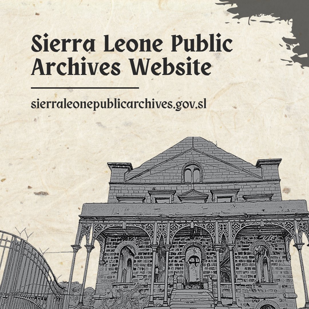 WalkWithWeb's tweet image. @WalkWithWeb &amp;amp; Sierra Leone Public Archives launched the SLPA website! Expanding global access to Sierra Leone’s heritage with support from government ministries (@Presidency_SL), @SSHRC_CRSH, @BritishLibrary, @Worcester_Uni, Dragen Lab, @TubmanInstitute

sierraleonepublicarchives.gov.sl