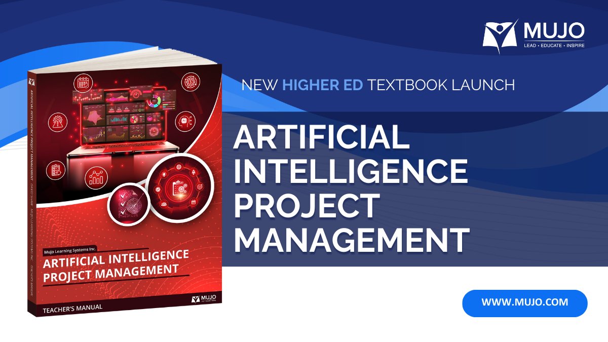 MujoLearning's tweet photo. 🚀 Just released: Mujo’s Artificial Intelligence Project Management curriculum for higher ed! 
Blending PM fundamentals with AI tools this curriculum prepares students to lead in the AI-driven workplace. 📚✨ 
Learn more: https://t.co/xoYXpl1fW5   #AI #ProjectManagement #HigherEd https://t.co/zuYDzy7Fpg