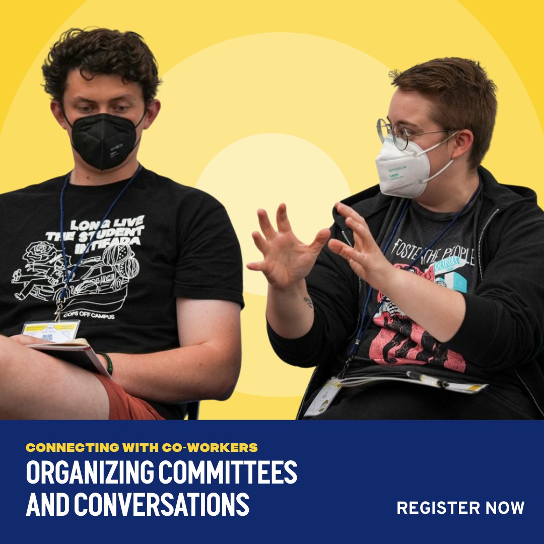 NEW: Organizing Committees and Conversations

This two-hour session will teach you the basics on how to form an organizing committee and have conversations with your co-workers about building power to improve conditions on the job.

RSVP: September 21, 2025 🔗👇