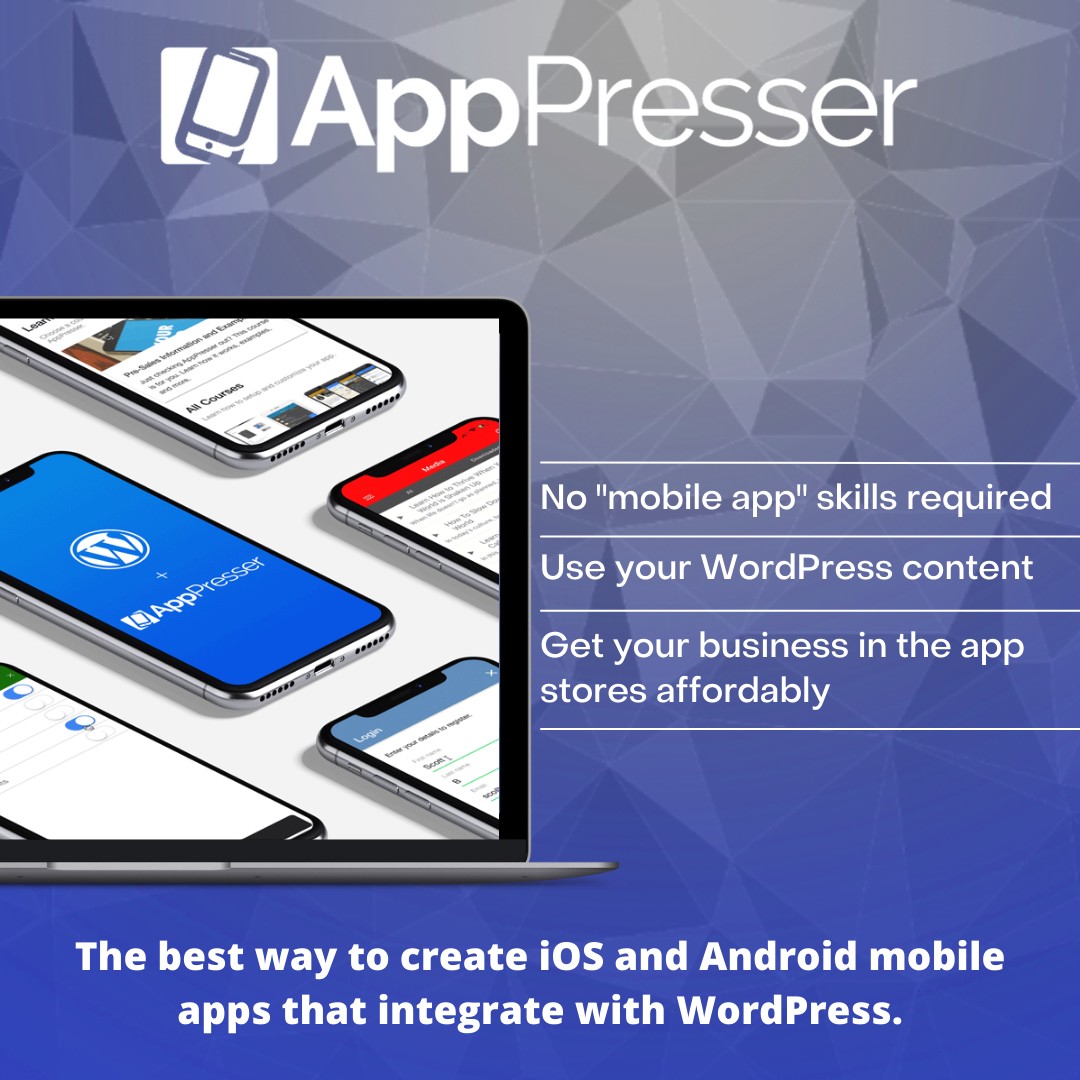 AppPresser is for anyone who needs an app for their business, or for those working with clients.
 
You don’t need mobile app development experience, if you can setup a #WordPress site, you can build an AppPresser app.
 
Pick a plan today to get started - apppresser.com/pricing/