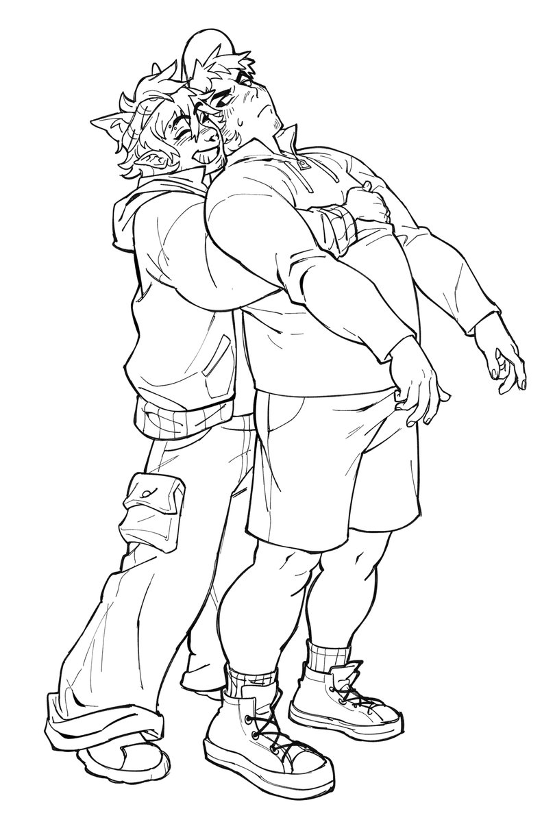 finished batch of 2 chara c0ms :)) if u want something like this i have them open on kofi! 3 slots left!