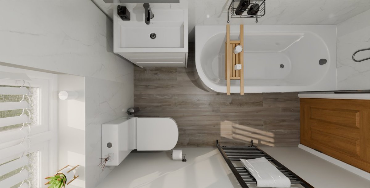 Bathroom design for our customer in Flitwick 😍 #bathroom #renovation #refurbishment #homereno #bedfordshire #flitwick