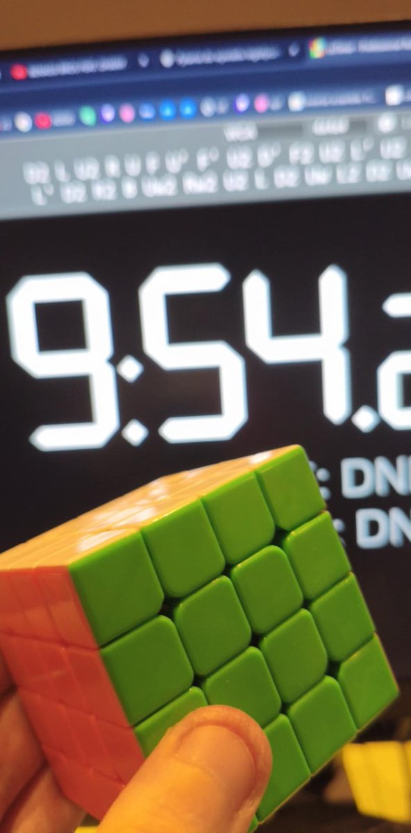 certified old man activity

learned to solve 4x4 cube blindfolded recently because speedsolving it makes me wanna Die

got my first time under 10 minutes today, competing tomorrow for the first time, wish me luck