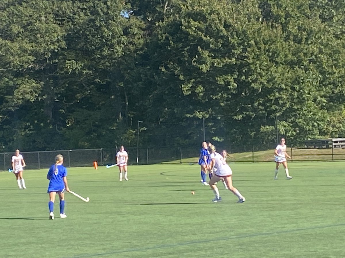 Field Hockey jumps out to a 
Quick 2 - 0 lead over the Wildcats at BHS. #WeRBraintree