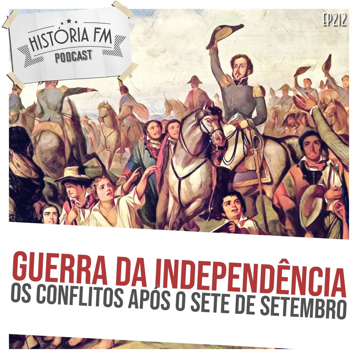 Já disponível pra quem colabora com R$5 ou mais em apoia.se/obrigahistoria o próximo episódio do História FM, dessa vez sobre a Guerra de Independência no Brasil. Aos demais ele sai semana que vem.