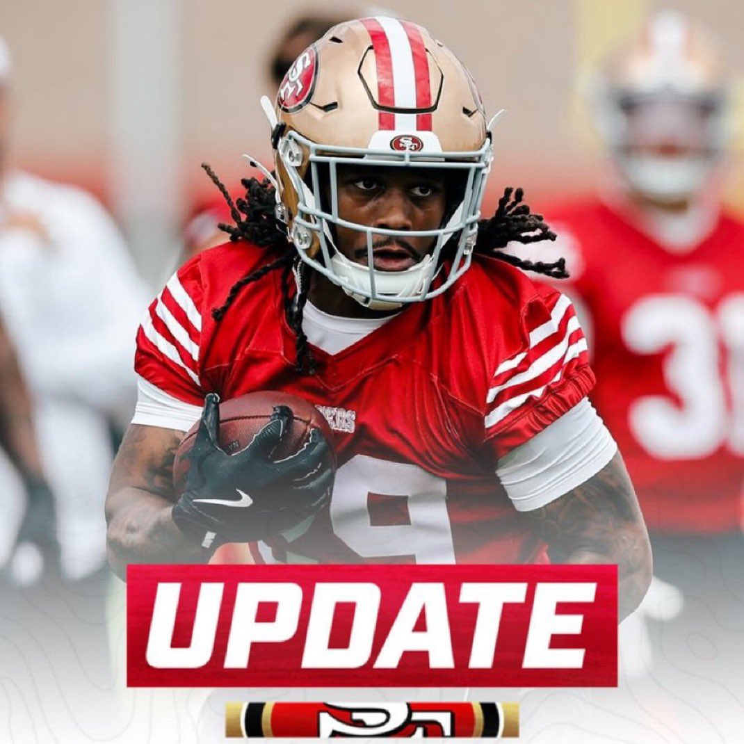 OurSf49ers's tweet image. ALL 53 players on the #49ers active roster were on the field for practice including Jordan James, according to multiple reports ‼️