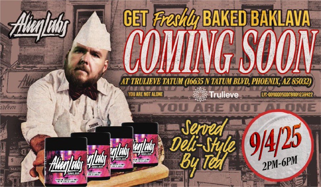 See yall at Trulieve Tatum in Phoenix later today!