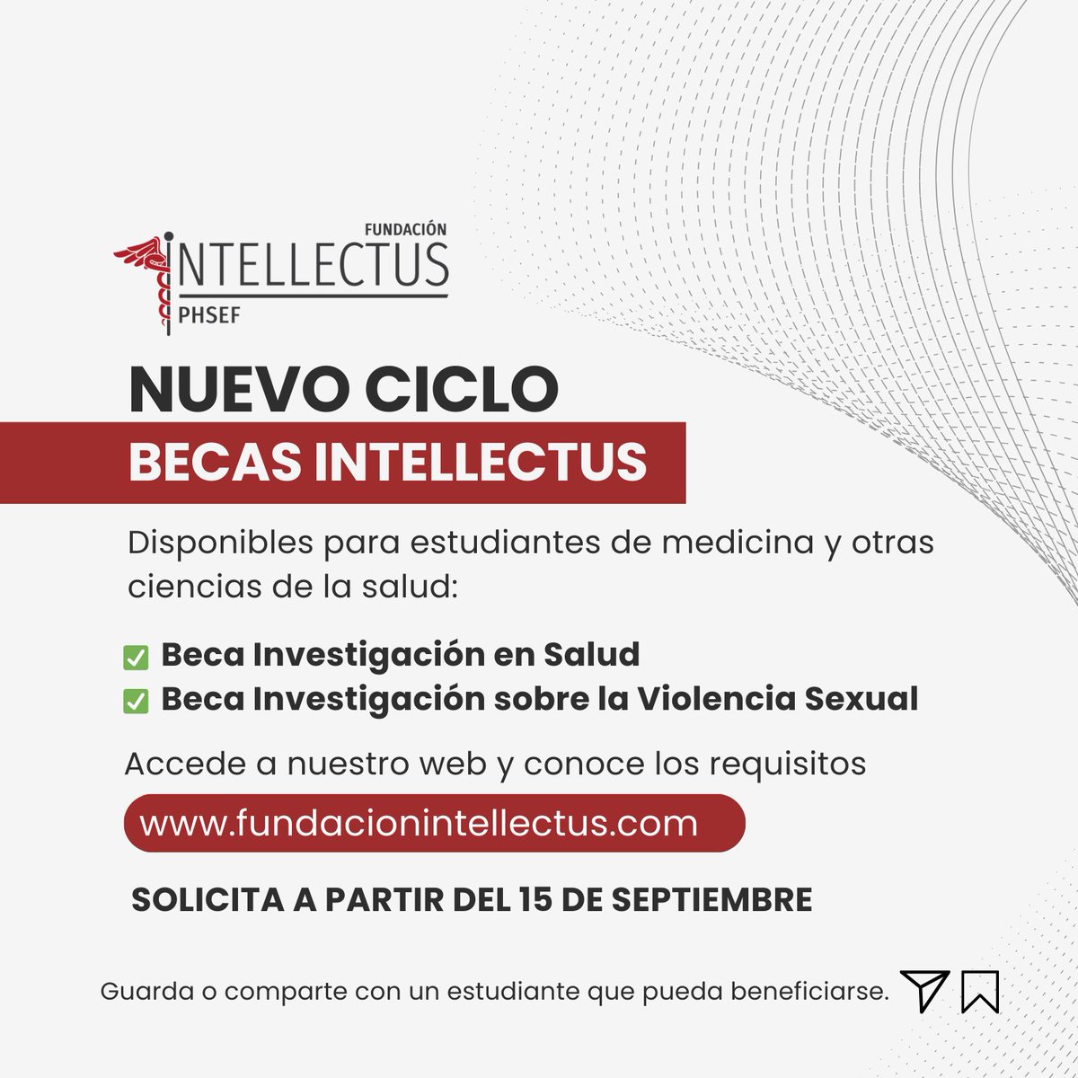 IntellectusPR's tweet image. ¡Atención! Intellectus abre un nuevo ciclo de becas para estudiantes comprometidos con la investigación en Puerto Rico. Si estudias ciencias de la salud, estas becas son para ti:
- Beca de Investigación en Salud
- Beca de Investigación sobre la Violencia Sexual
Conoce más