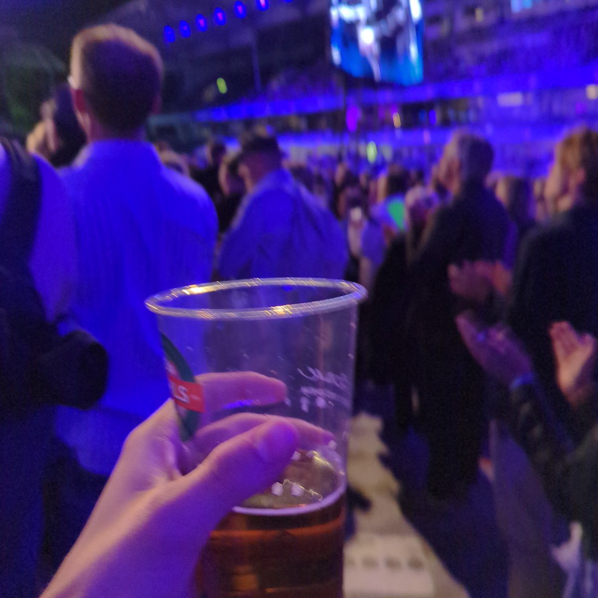 På Lerkendal, inne på stadion med øl, som det ska vær!