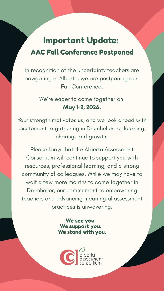 AACinfo's tweet image. #AACEvents #AssessmentMatters #TeacherSupport #AlbertaTeachers 

Visit aac.ab.ca today