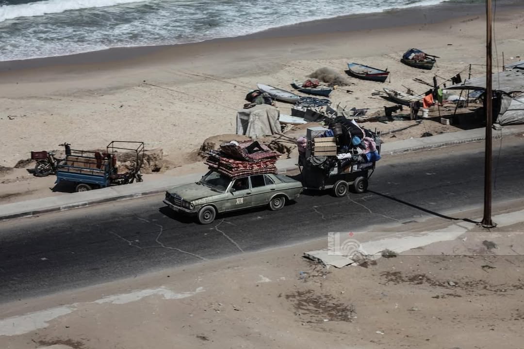 Displacement in Gaza.