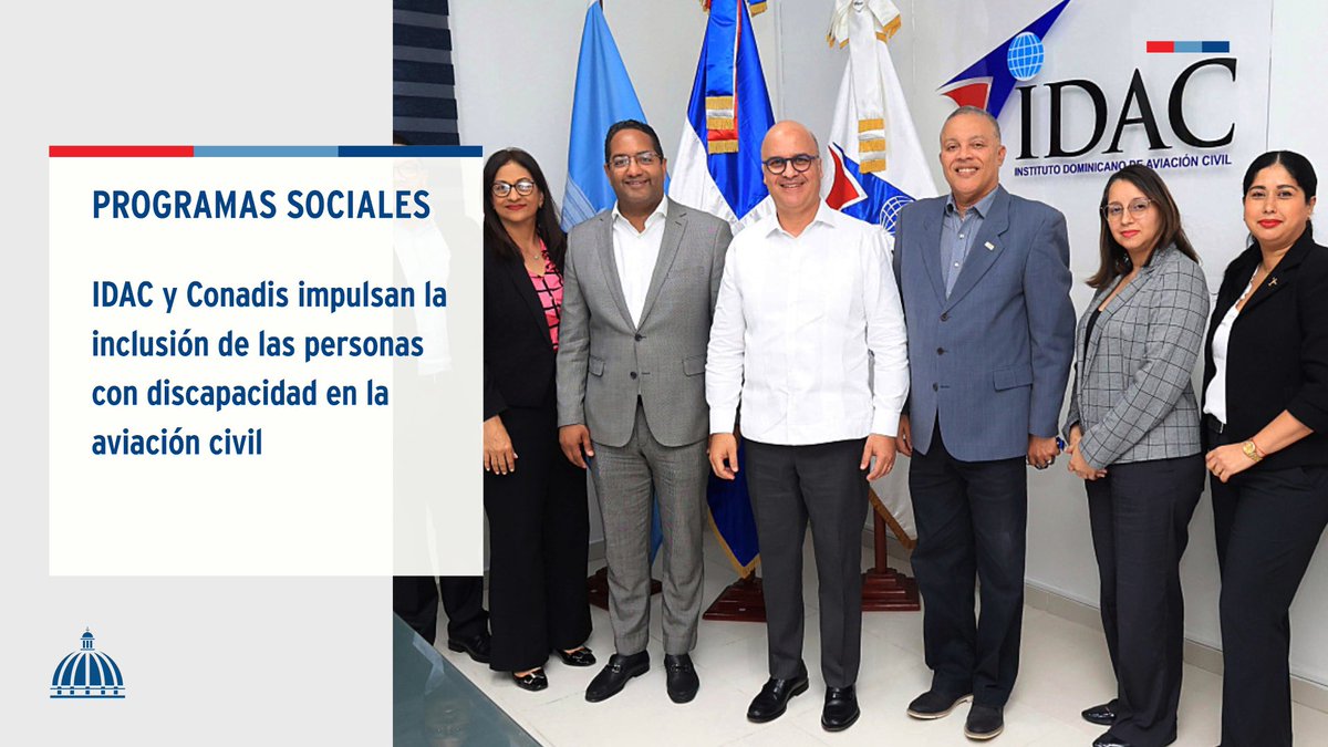 Comunicaciondo's tweet image. El @IDAC_RD y el @ConadisRD sostuvieron un encuentro de alto nivel, con el propósito de avanzar hacia una aviación más inclusiva y accesible para los usuarios.

📲 Más información, aquí: presidencia.gob.do/noticias/idac-…

#ProgramasSociales #ComunicacionesDO