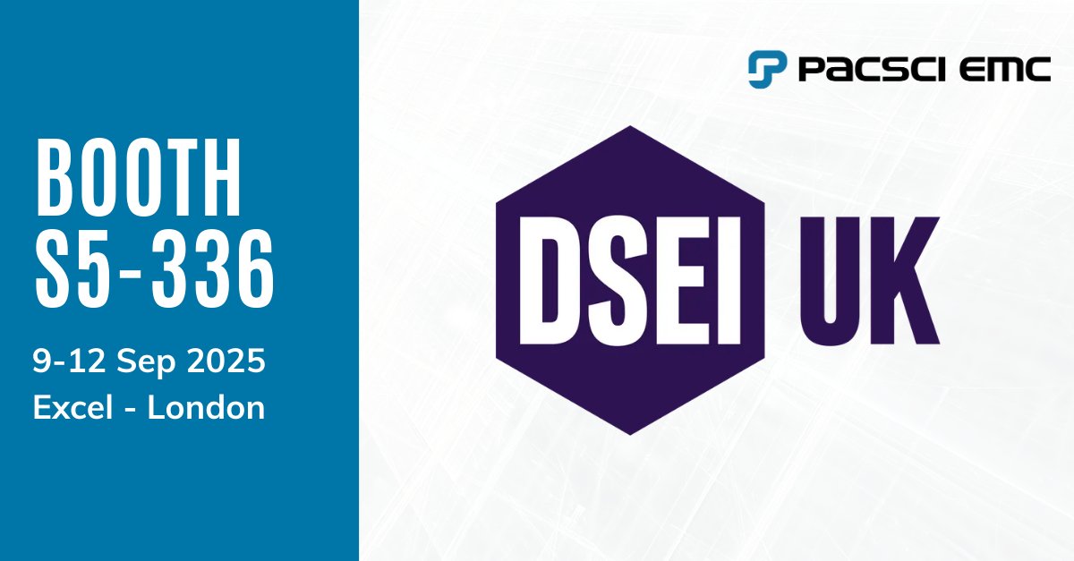 PacSciEMC's tweet image. Join us at DSEI from September 9-12! Swing by Stand S5-336 to explore our innovative pyrotechnic components and meet the PacSci EMC team. 

See you there!  

#DSEI2025 #PacSciEMC #MillisecondsMatter