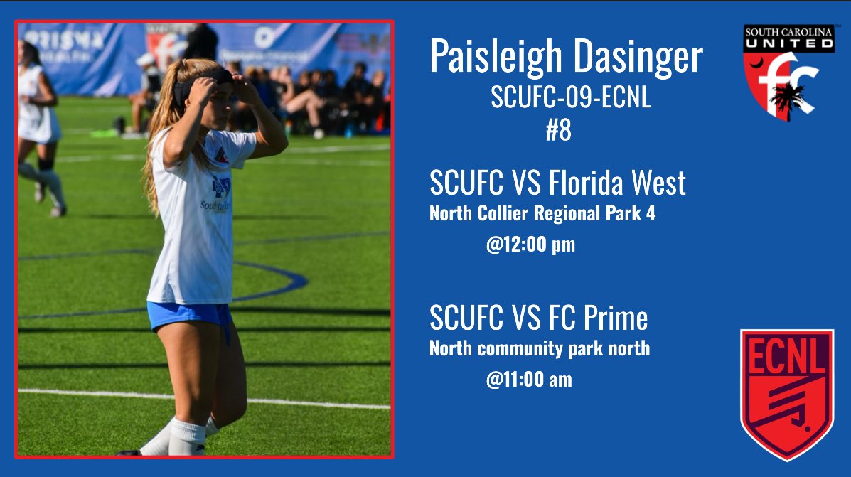 First away games in Florida this weekend!! Let’s start the season on a good note 🔴⚪️🔵
<a href="/tikitakaklu/">Tomasz Kluszczynski 🇵🇱/🇺🇸</a> <a href="/SCUnited_FC/">SC United FC</a> <a href="/TannerOsborne27/">Tanner Osborne</a> <a href="/ImCollegeSoccer/">College Soccer Truth ™</a> <a href="/ImYouthSoccer/">ECNL/GA/Recruiting/College Soccer</a> <a href="/ECNLSoutheast/">ECNL Southeast Girls</a> <a href="/MT_Soccer/">Middle Tennessee Soccer</a> <a href="/GovsWSOC/">Austin Peay Soccer</a> <a href="/FurmanWSoccer/">Furman Women's Soccer</a> <a href="/catamountsoccer/">Western Carolina Soccer</a> <a href="/WoffordWSoc/">Wofford Women’s Soccer</a>