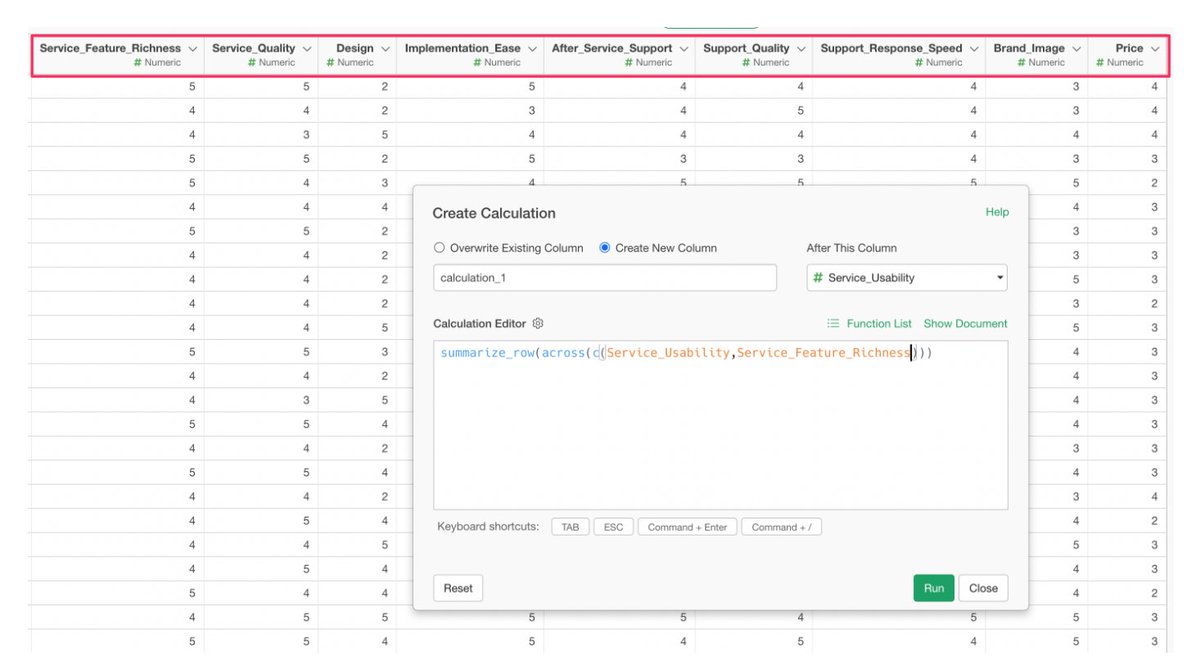 ExploratoryData's tweet image. Do you know you can aggregate values not just for a column, but for a row?
Here's how!
exploratory.io/note/explorato…