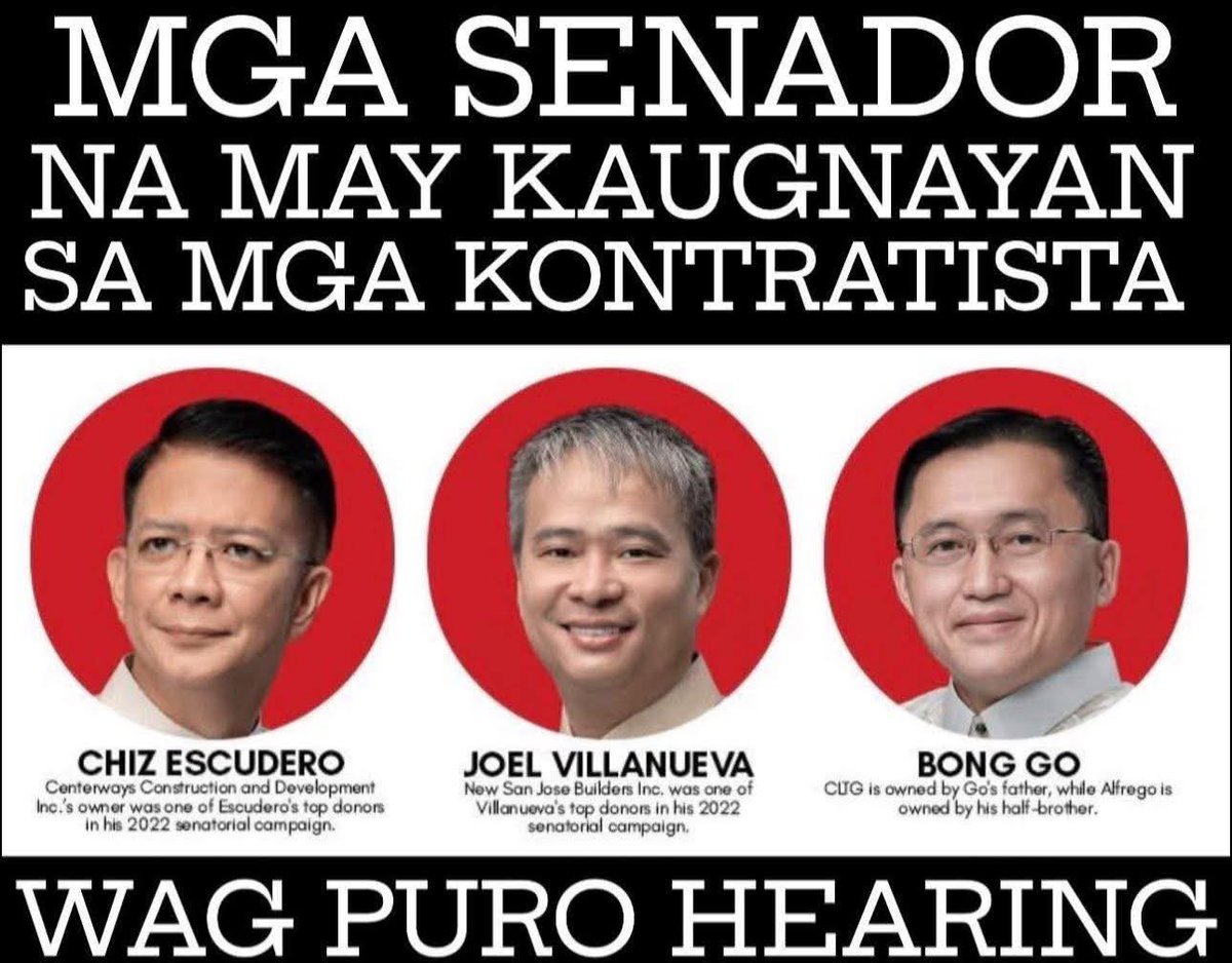 patriotic_ph's tweet photo. The evidence is overwhelming—what else are they waiting for?
First,we all know it’s illegal to accept campaign donations from gov. contractors.
Second,the construction company under Bong Go’s father is named CLTG (Christopher Lawrence Tesoro Go).Maybe it’s just a coincidence or? https://t.co/8T8159a1YI