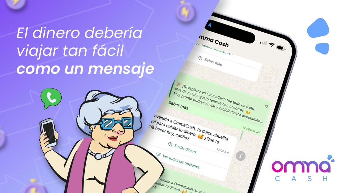 Nuestro compromiso es hacer que las transferencias sean tan simples y rápidas como hablar con tu familia. 💜📲👵🏻