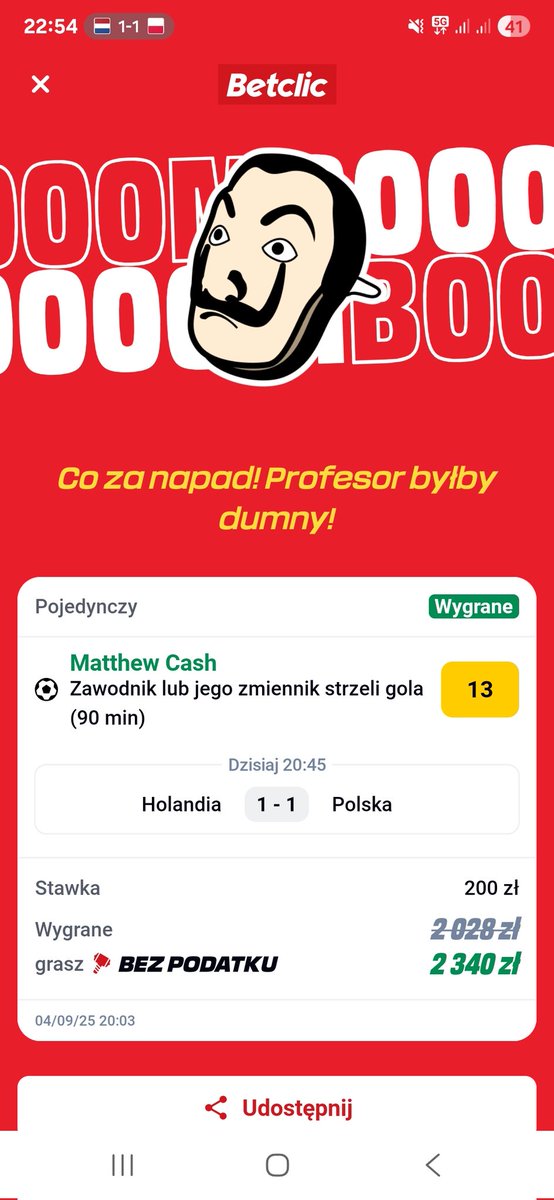 Cieszy remis Cenny remis 🇵🇱🇵🇱🇵🇱
Cash to pieniondze wiec dziekuje Matty 👍