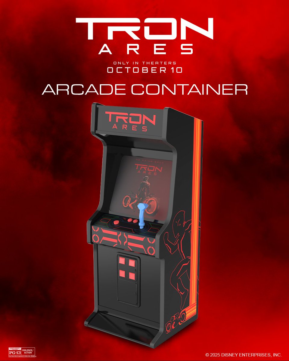 Level up your popcorn collection with the Arcade Container, available exclusively at Regal. At select locations, while supplies last.

Get tickets for Tron: Ares now. Coming to theatres October 10. 

🎟️: regmovi.es/3V04nNv