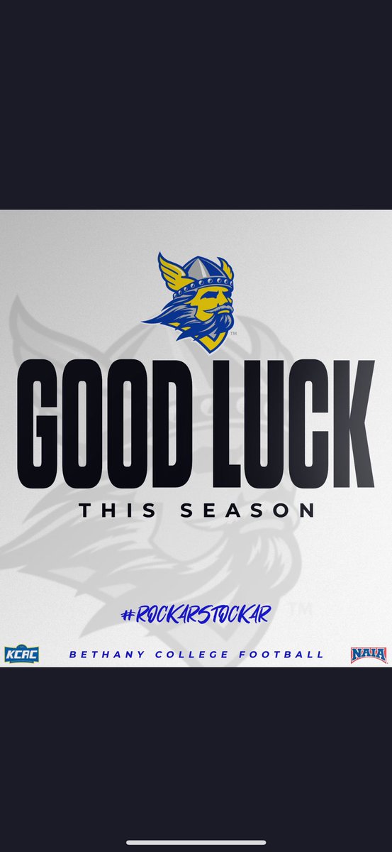 Thank you <a href="/_CoachHolden/">Knute Holden</a> &amp; <a href="/FootballBethany/">Bethany College Football</a> for wishing me good luck on this season <a href="/coach_blatch/">CoachBlatch</a> <a href="/SFHS_FB/">SFHS FB</a> <a href="/Jkalt8244/">Jordan Kaltman</a> <a href="/KneeboneThad/">Thad Kneebone</a> <a href="/coachtomg5918/">Coach Tom Geary</a>