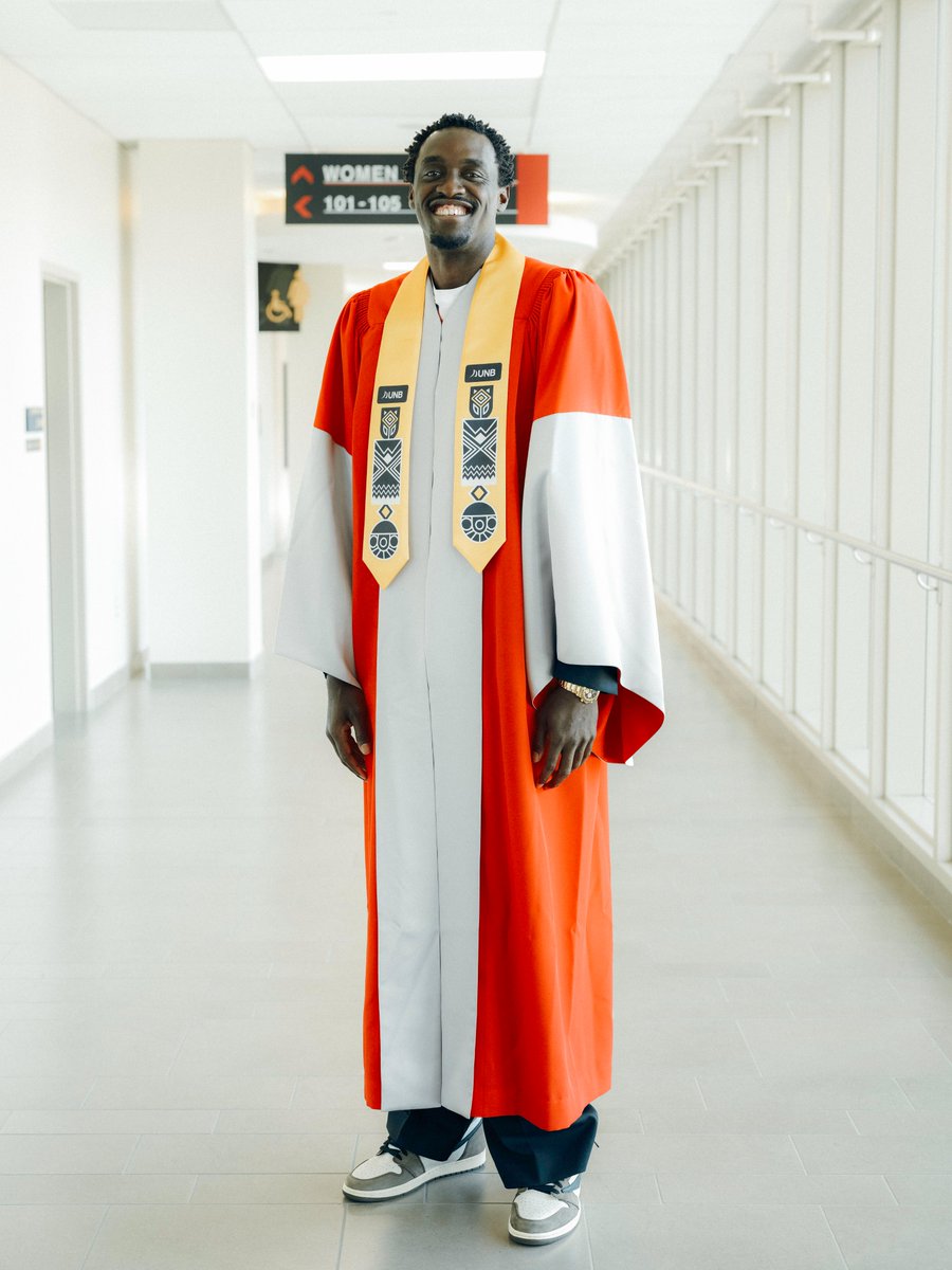 Pacers's tweet photo. Pascal Siakam visited the University of New Brunswick in Canada yesterday, where he received an honorary degree and hosted a fireside chat as part of his commitment and support of higher education 🎓

Pascal, the PS43 Foundation and UNB's McKenna Institute also established the tech-focused Pascal Siakam Scholarship in 2023 to honor his father's legacy ❤️