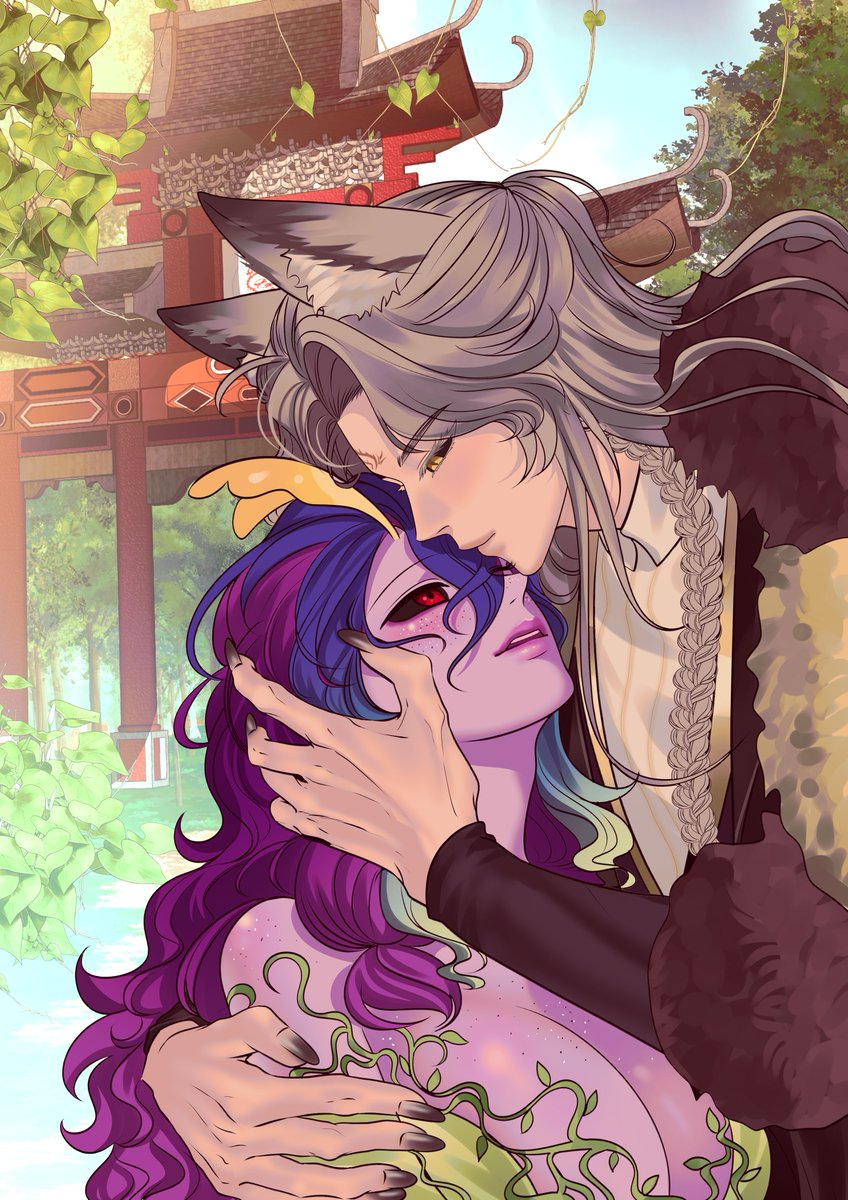 🦊me: Welcome back to my sanctum my sweet dragon, you were missed

🍓Auria: I’m always happy to return to my sweet fox

thank you for the art my precious dragon
art by Daldalezz on Fiverr