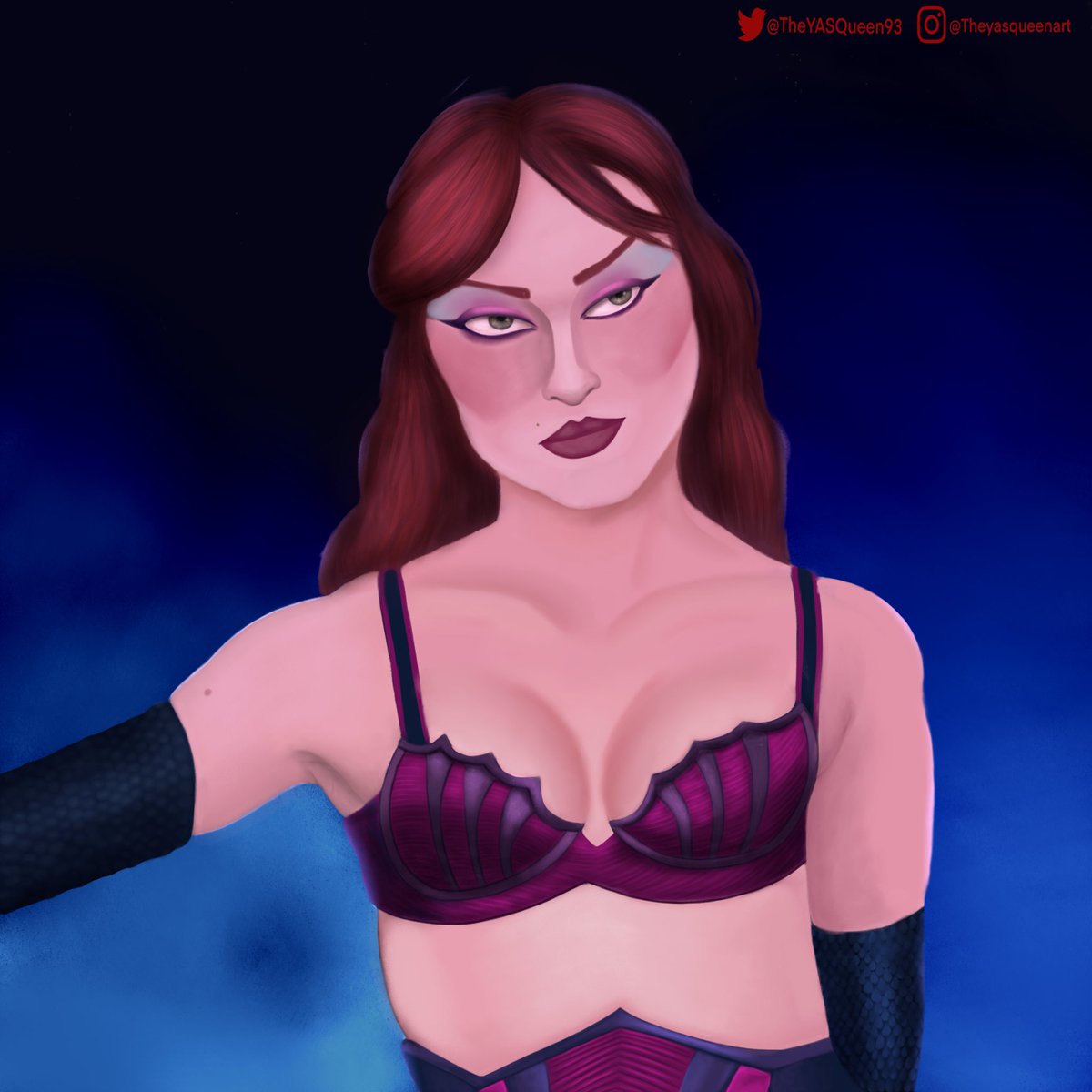 TheYASQueen93's tweet photo. Finished this up while I wait for my next class. #digitalart #ChappellRoan #madeinprocreate https://t.co/gOR5yJk51D