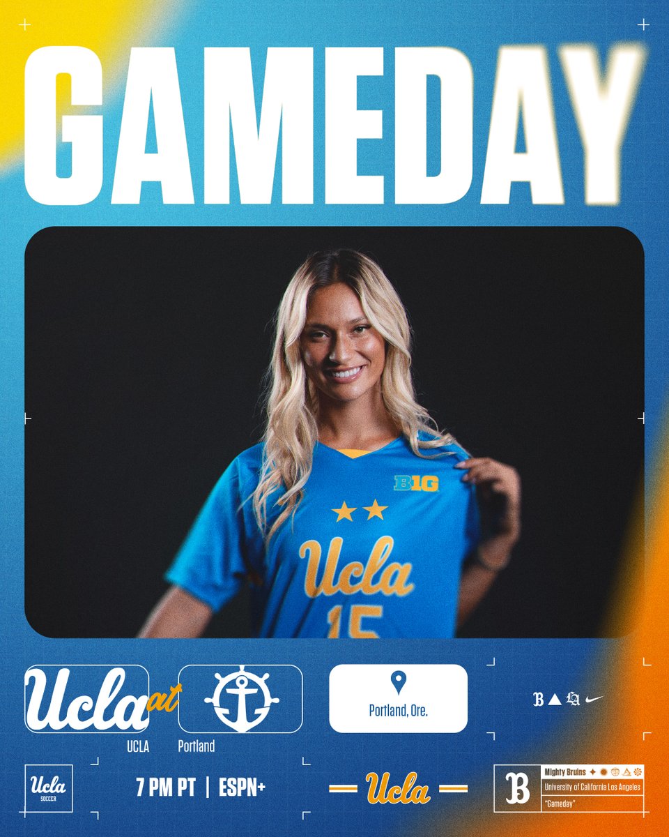 It's #Gameday for the Bruins in the Pacific Northwest!

🆚: Portland
📍: Portland, Ore.
⏰: 7pm PT
📺: ESPN+
💻: espn.com/watch/
📊: bit.ly/3I7X1Vc
#GoBruins