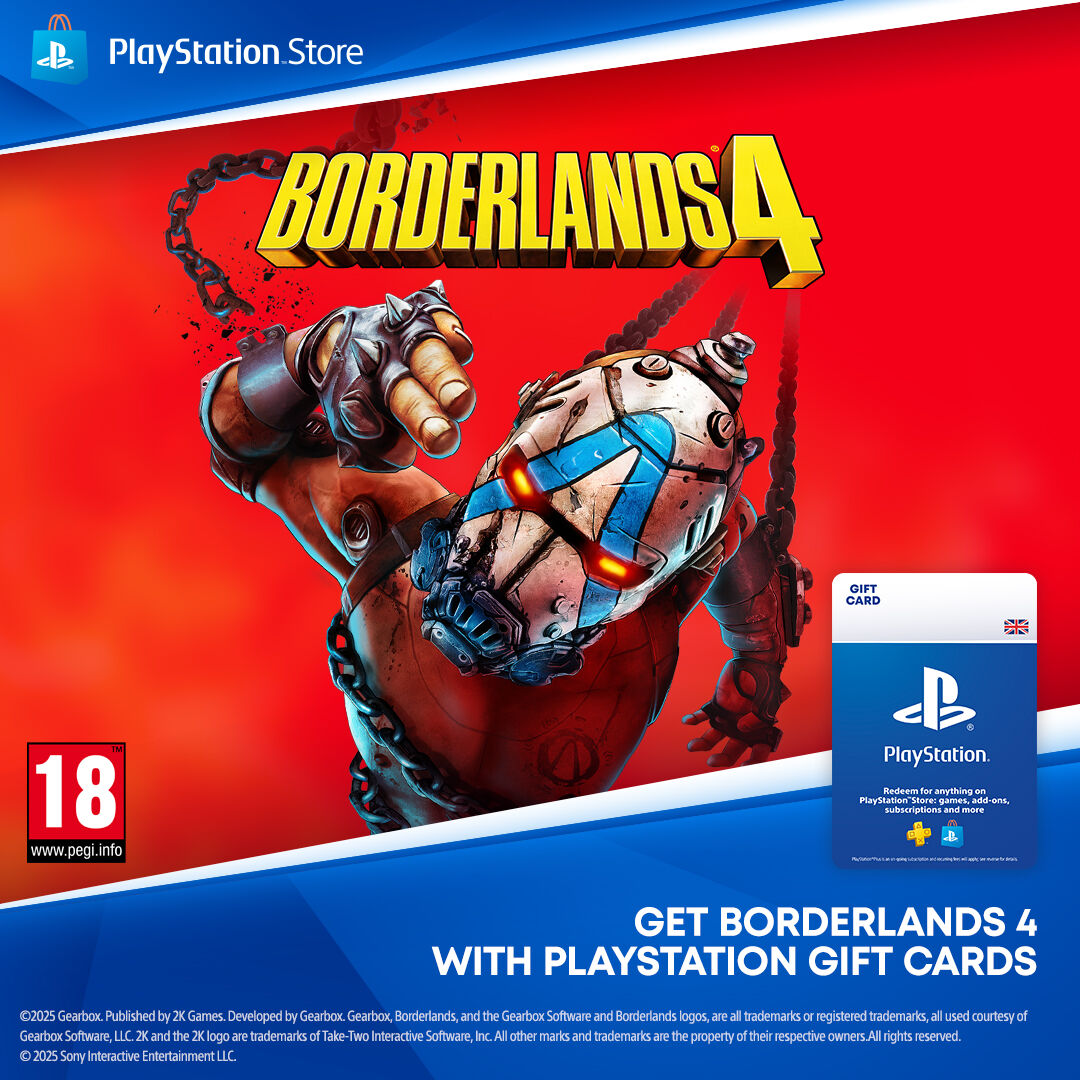 🚨 Borderlands 4 GIVEAWAY TIME 🚨

To celebrate the launch of Borderlands 4 this month, we’re giving you the chance to win a £70 PlayStation Store Gift Card – more than enough to buy the Standard Edition! 🎮

Here’s how to enter:
1️⃣ Like &amp; RT this post
2️⃣️ Complete the Gleam