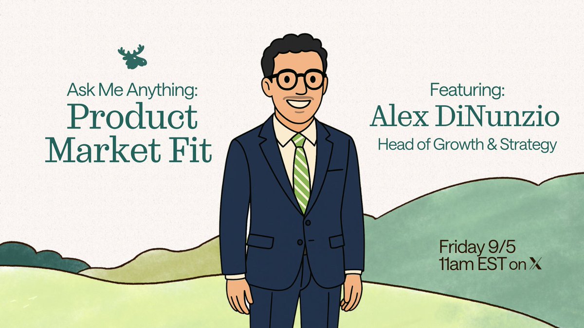 DataHaven 🫎 (@datahaven_xyz) on Twitter photo What do people really need? 🤔
How do you spot it early? 🧐
Which signals actually matter? 🎯
Tomorrow, our Head of Growth & Strategy, <a href="/AlexDiNunzio/">Alex DiNunzio</a>, will be breaking down product market fit, adoption signals, and how we build with intent. 🫎
Join the herd! 👇 What do people really need? 🤔
How do you spot it early? 🧐
Which signals actually matter? 🎯
Tomorrow, our Head of Growth & Strategy, <a href="/AlexDiNunzio/">Alex DiNunzio</a>, will be breaking down product market fit, adoption signals, and how we build with intent. 🫎
Join the herd! 👇