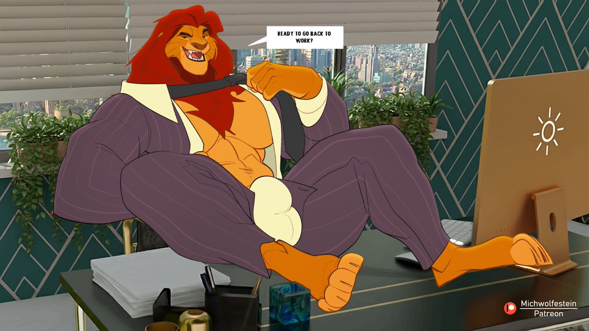 ready to go back to work? 🏢🦁💦

alt version on ptreon