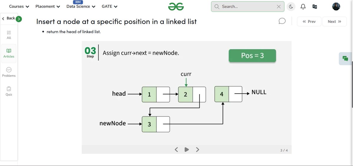 amanhaidry's tweet photo. 🚀 Day 43/100 – #DSA with @geeksforgeeks 

✅ Insert at Front
✅ Insert at End
✅ Insert at Specific Position

📚 Course Link: https://t.co/HX3mdyNmTh

#100DaysOfCode #LinkedList #WebDevJourney #GeeksForGeeks #CodingMilestone #LearningInPublic #skillupwithgfg #nationskillup https://t.co/otvuiVx4cx