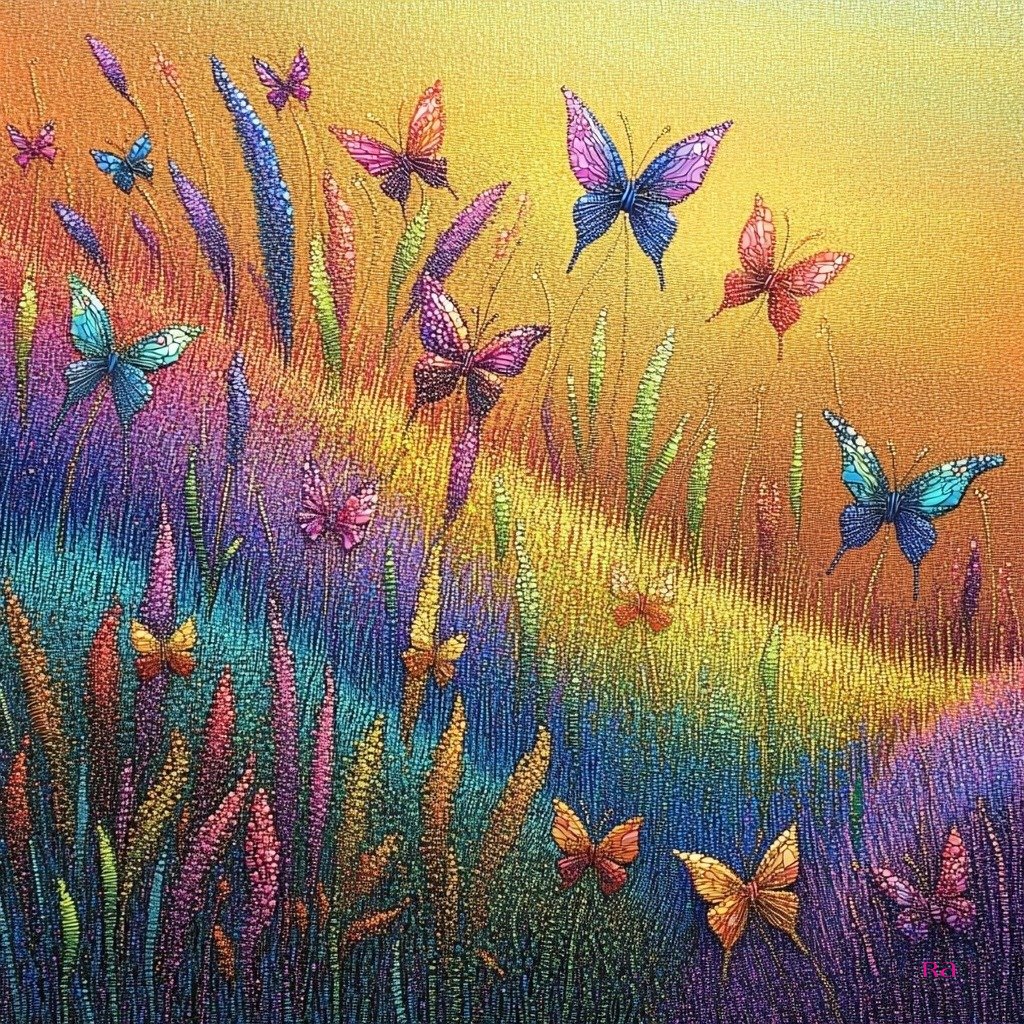 Runtelart's tweet photo. -- "Rainbow Flight". 🤗
#AIarts #AIartists #MosaicMagic #ColorFlow #NatureArt https://t.co/homVoQzQ0l