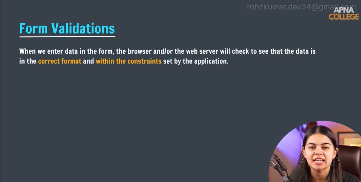 dev_rohitkumar's tweet image. 🚀 Day 86 of #100DaysOfCode 🚀
📝 Client-Side Form Validation
✅ Success & Failure Text handling
⚡ Custom Error Handling
🔄 Added wrapAsync for cleaner code
#Coding #JavaScript #WebDevelopment @ApnaCollegeX @ShradhaKhapra_
