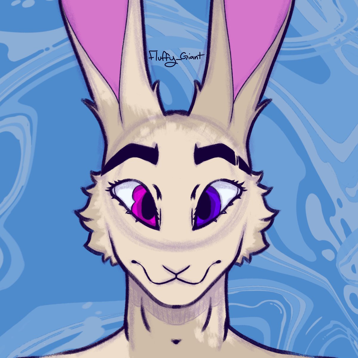 giant_fluffy's tweet image. A finished #referencesheet :3
This goofy goober is a Jackrabbit named Jackal/Jack. He is not an oc of mine cause this piece was #commissioned (which are open)!!