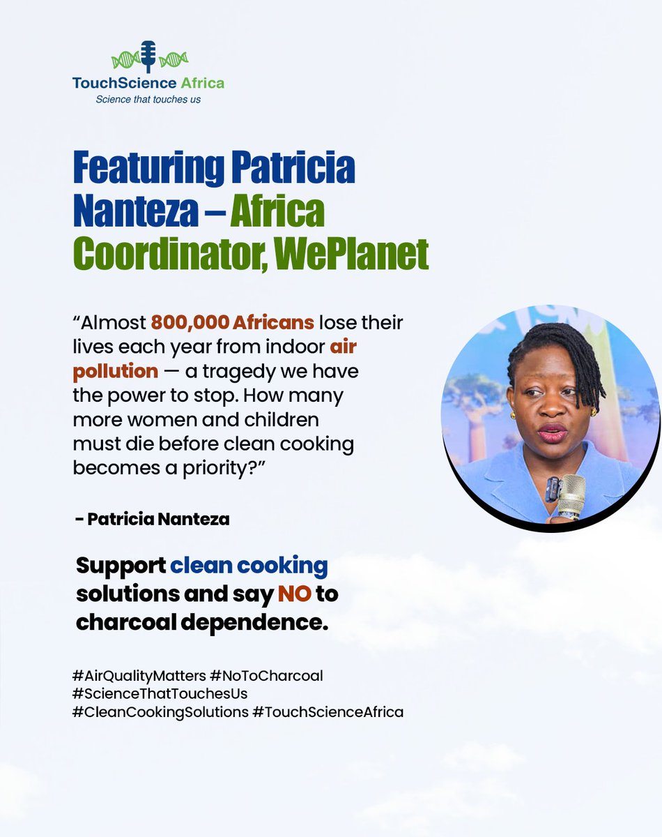 TouchscienceA's tweet image. “Almost 800,000 Africans die yearly from indoor air pollution. How many more women &amp;amp; children must die before clean cooking becomes a priority?” — @PatNanteza 

#AirQualityMatters #NoToCharcoal #CleanCookingSolutions #TouchScienceAfrica